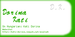 dorina kati business card